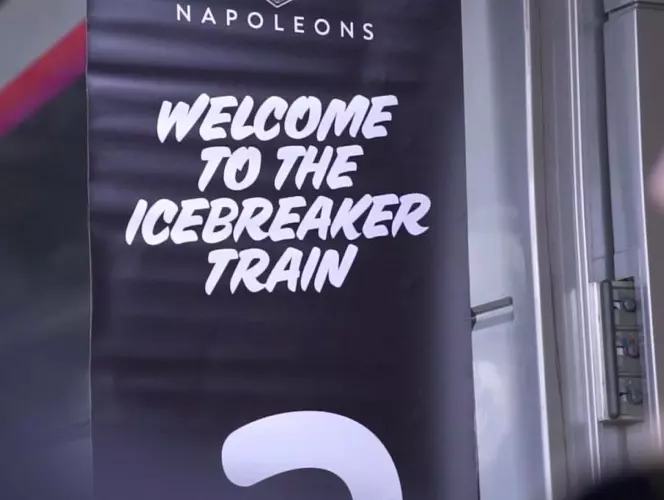 Affiche Welcome to the Icebreaker train