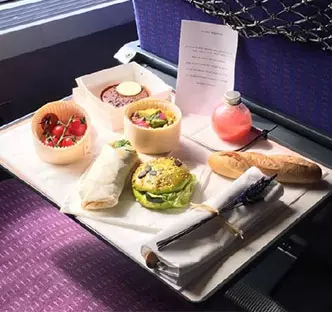 Exemple d'un plateau repas de la prestation Voyages en Groupe