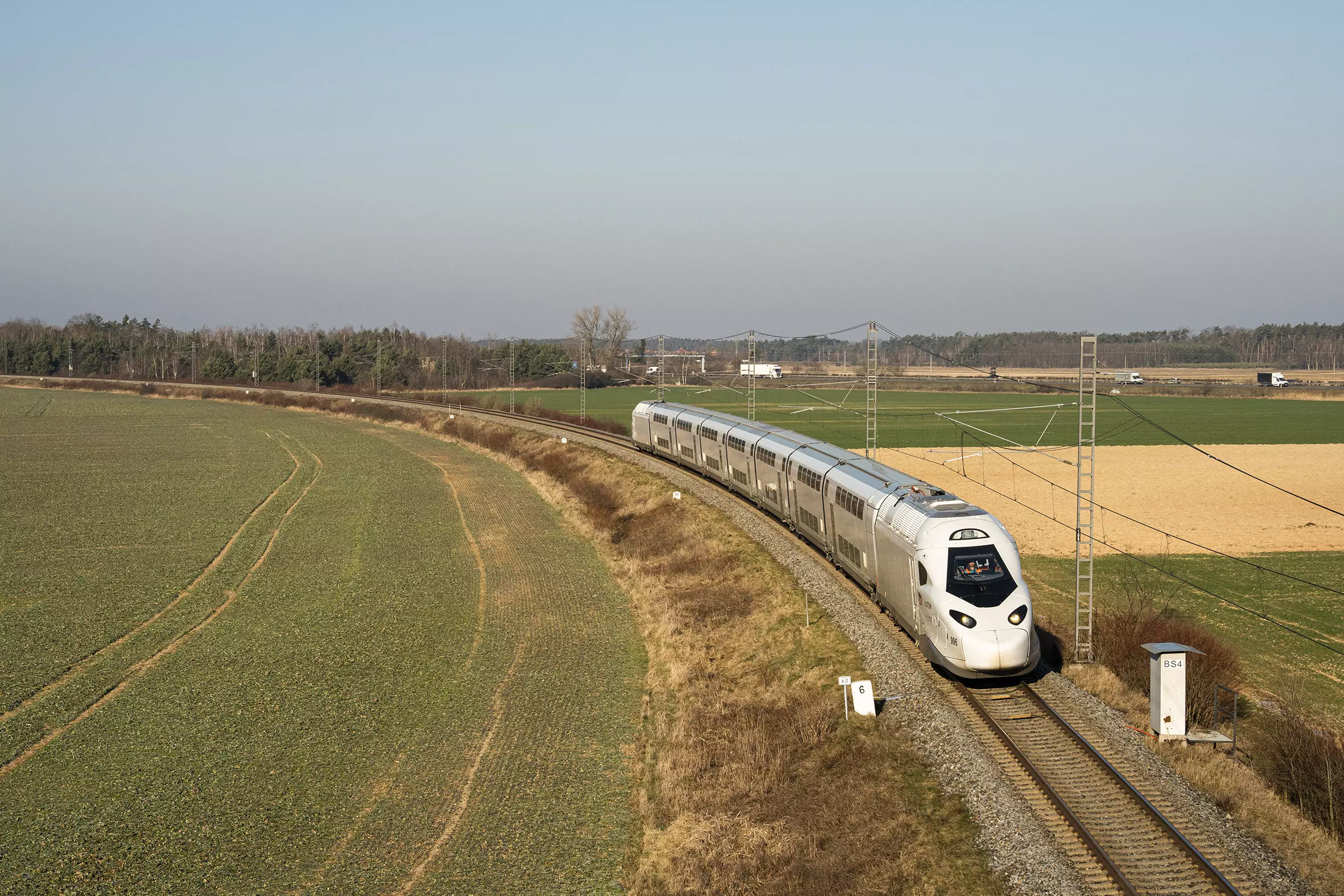 Le TGV M en test en campagne