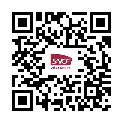 QR Code d'accès à Whatsapp pour SNCF Voyageurs