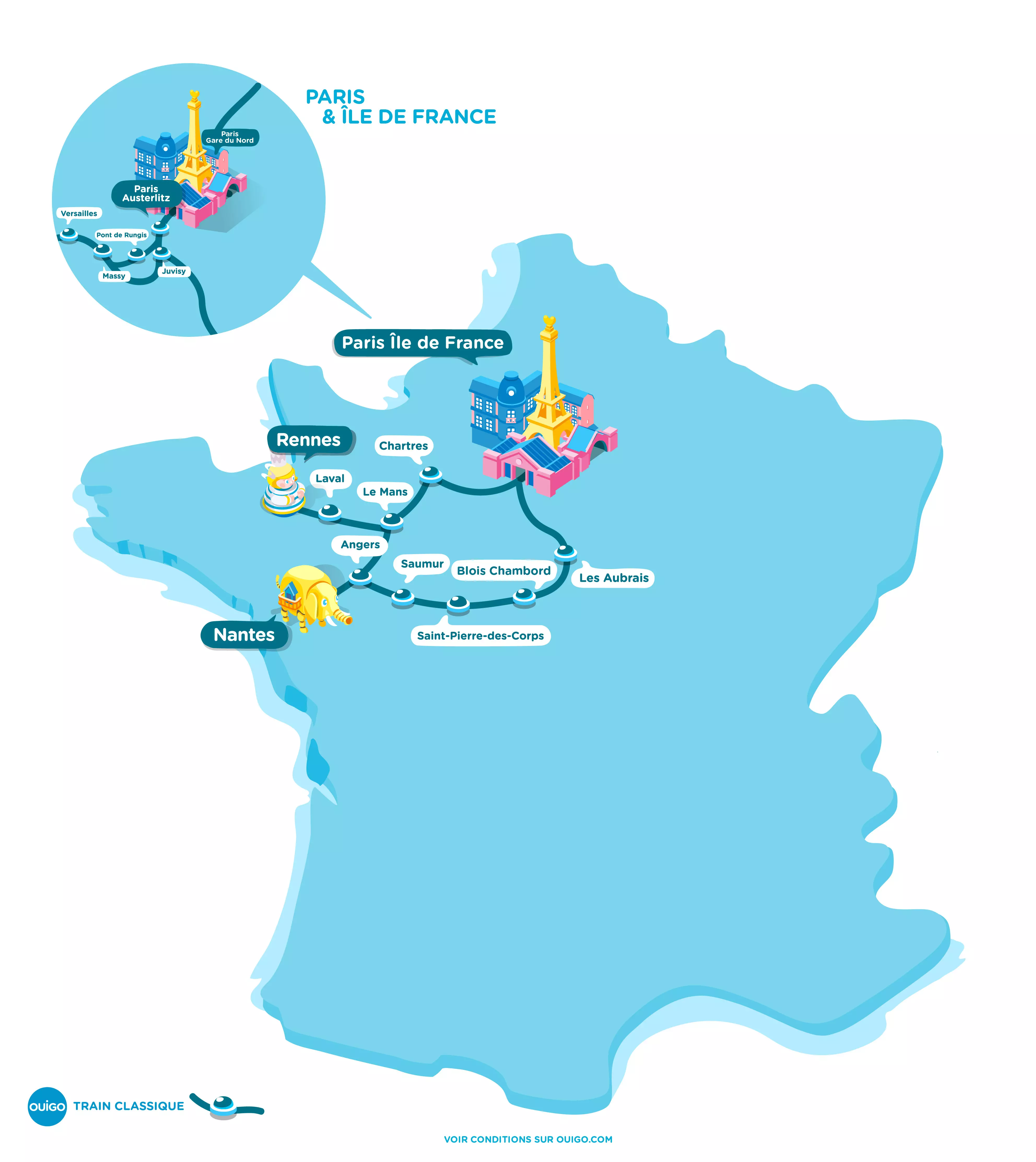 Carte des destinations effectuées par Oslo