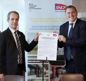 Engagés pour 10 ans avec l’État pour les lignes Nantes-Bordeaux et Nantes-Lyon
