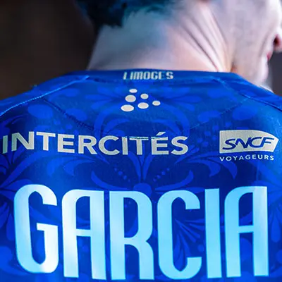Nouveau maillot de l'équipe Limoges Handball Club en partenariat avec INTERCITES