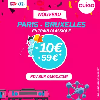 Paris-Bruxelles en Train Classique - rdv sur ouigo.com